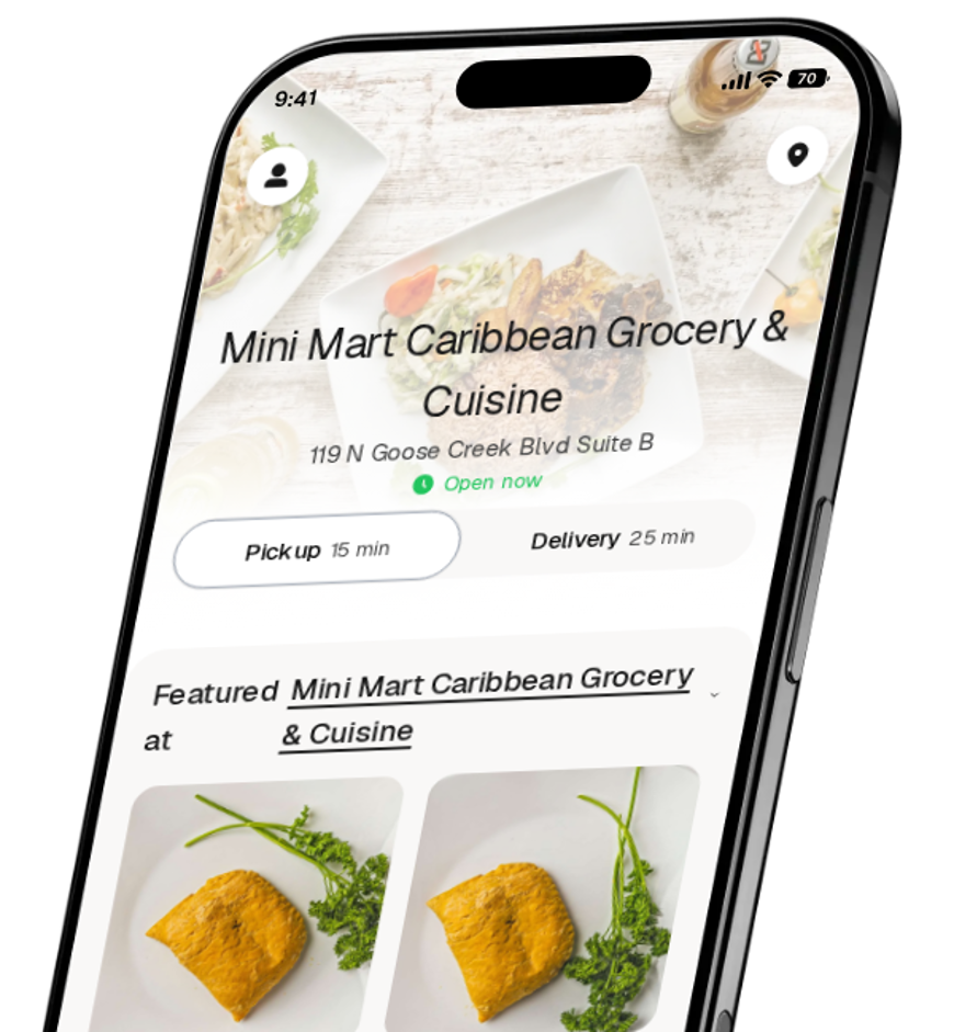 Mini Mart Caribbean Grocery & Cuisine app preview
